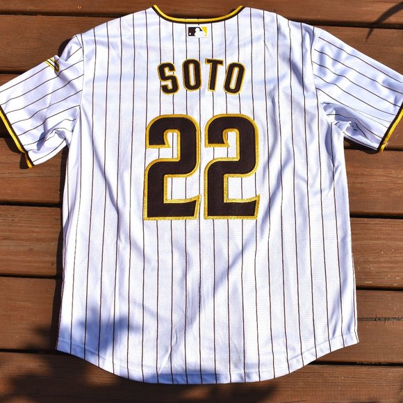 Padres Other - New Juan Soto San Diego Padres White Pinstripe Baseball Jersey Adult Men's Sizes